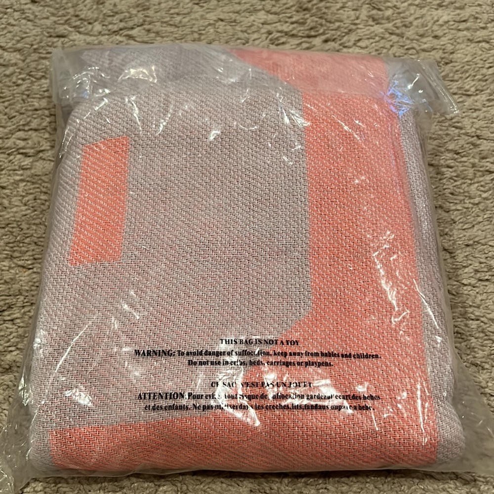 Pink VICTORIA'S SECRET Beach Blanket or Throw 50IN X 60IN - Picture 5 of 8